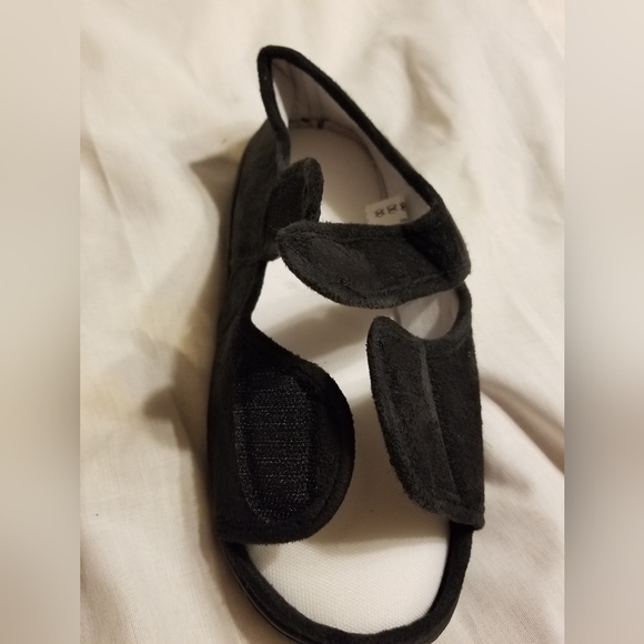 Adjustable memory foam slippers surgical medical comfort - Picture 5 of 7